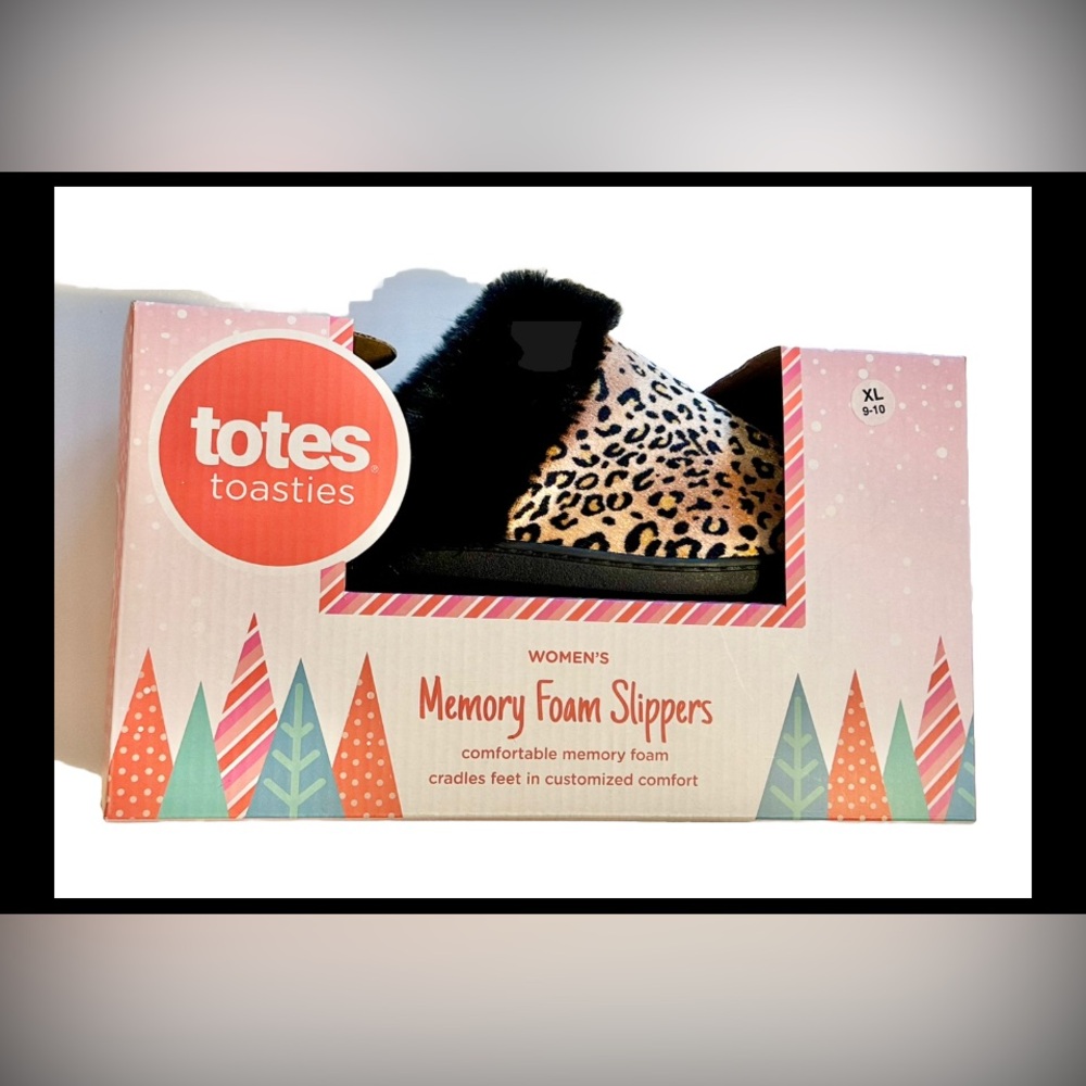 Totes Toasties Slippers Memory Foam Customized Comfort Hard Sole XLarge 9-10